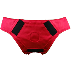 Red Wet Rose Low Strapon Harness