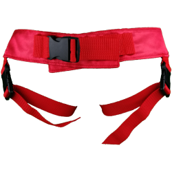 Red Wet Rose Low Strapon Harness