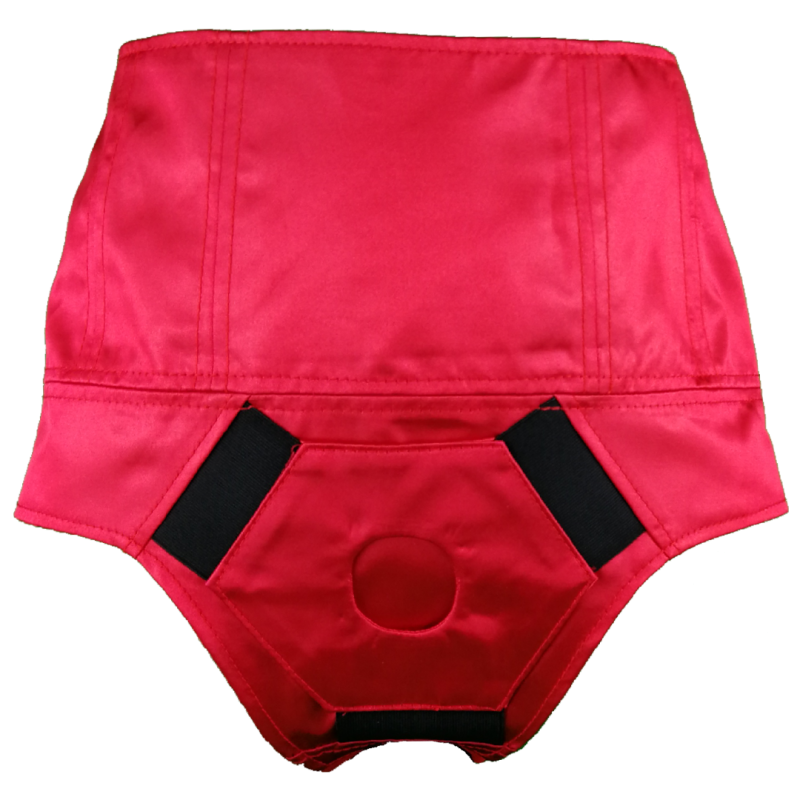 Red Wet Rose High Strapon Harness